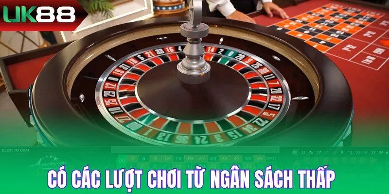 Có các lượt chơi từ ngân sách thấp